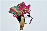 藏品(復興閣皮影戲偶頭—武生(戴盔帽))的圖片