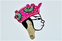 藏品(復興閣皮影戲偶頭—武生(戴帽))的圖片