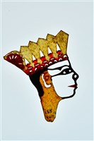 藏品(復興閣皮影戲偶頭—文生(戴五佛帽))的圖片