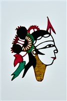 藏品(皮影戲偶頭--旦偶頭)的圖片