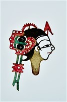 藏品(皮影戲偶頭--旦偶頭)的圖片