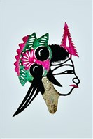 藏品(皮影戲偶頭--旦偶頭)的圖片