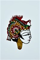 藏品(復興閣皮影戲偶頭—旦)的圖片