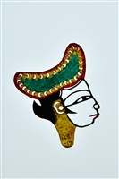 藏品(皮影戲偶頭--旦偶頭)的圖片