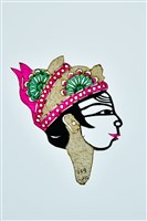 藏品(皮影戲偶頭--旦偶頭)的圖片