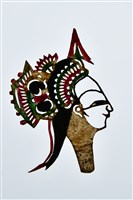 藏品(復興閣皮影戲偶頭—武旦)的圖片