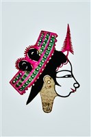 藏品(皮影戲偶頭--旦偶頭)的圖片