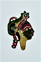 藏品(復興閣皮影戲偶頭—武旦(戴帽))的圖片