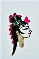 藏品(皮影戲偶頭--旦偶頭)的圖片