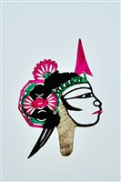 藏品(皮影戲偶頭--旦偶頭)的圖片