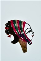 藏品(皮影戲偶頭--旦偶頭)的圖片