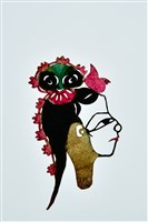 藏品(皮影戲偶頭--旦偶頭)的圖片