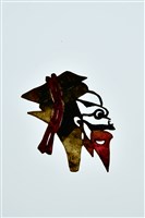 藏品(皮影戲偶頭--淨偶頭)的圖片