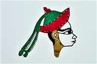 藏品(皮影戲偶頭--淨偶頭)的圖片