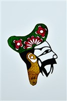 藏品(皮影戲偶頭--末偶頭)的圖片