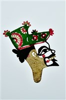 藏品(皮影戲偶頭--丑偶頭)的圖片