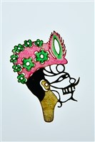 藏品(皮影戲偶頭--丑偶頭)的圖片