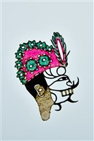 藏品(皮影戲偶頭--丑偶頭)的圖片