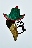 藏品(皮影戲偶頭--丑偶頭)的圖片