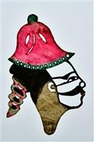 藏品(皮影戲偶頭--丑偶頭)的圖片