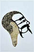 藏品(皮影戲偶頭--無巾頭)的圖片