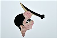 藏品(皮影戲偶頭--什役)的圖片