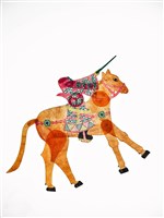 藏品(皮影戲動物偶--文馬)的圖片