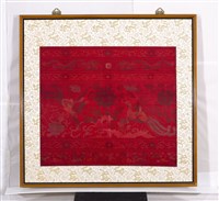 藏品(紅地龍鳳紋織錦)的圖片