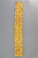 藏品(黃地萬壽紋八達暈錦)的圖片