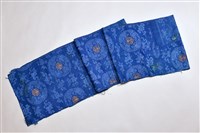 藏品(藏青地雙龍暗花緞)的圖片