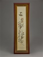 藏品(繡畫四君子四條屏(蘭))的圖片