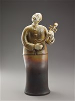 藏品(傳情(祖孫-彈琴者))的圖片