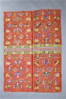 藏品(對鳳瓶花紋織錦被面)的圖片