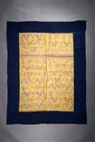 藏品(對龍瓶花紋織錦被面)的圖片