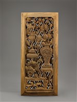 藏品(博古花瓶窗櫺(獅))的圖片