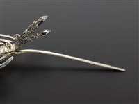 藏品(銀泡頭面-鳳鳥步搖(墬子))的圖片