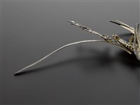 藏品(銀泡頭面-鳳鳥步搖(墬子))的圖片