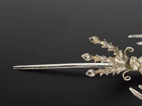 藏品(銀泡頭面-鳳鳥步搖(墬子))的圖片