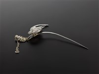 藏品(銀泡頭面-鳳鳥步搖)的圖片