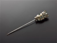 藏品(銀泡頭面-雙面蝴蝶簪)的圖片