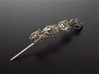 藏品(銀泡頭面-蝶紋條子)的圖片