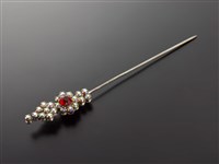 藏品(紅水鑽頭面-單花簪)的圖片