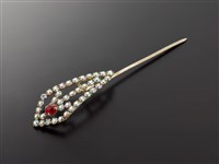 藏品(紅水鑽頭面-壓鬢簪)的圖片