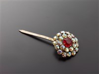 藏品(紅水鑽頭面-雙圈圓形小丁)的圖片