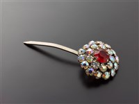 藏品(紅水鑽頭面-雙圈圓形小丁)的圖片