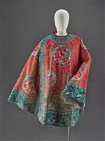 藏品(紅地盤金彩繡團鳳紋女蟒)的圖片