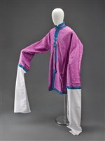 藏品(紫地鑲藍邊女褶子)的圖片