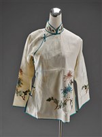 藏品(白地盤金彩繡菊紋裙襖-襖子)的圖片