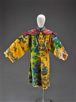 藏品(黃地藍繡龍褂)的圖片