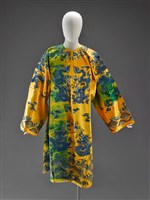 藏品(黃地藍繡龍褂-龍褂)的圖片